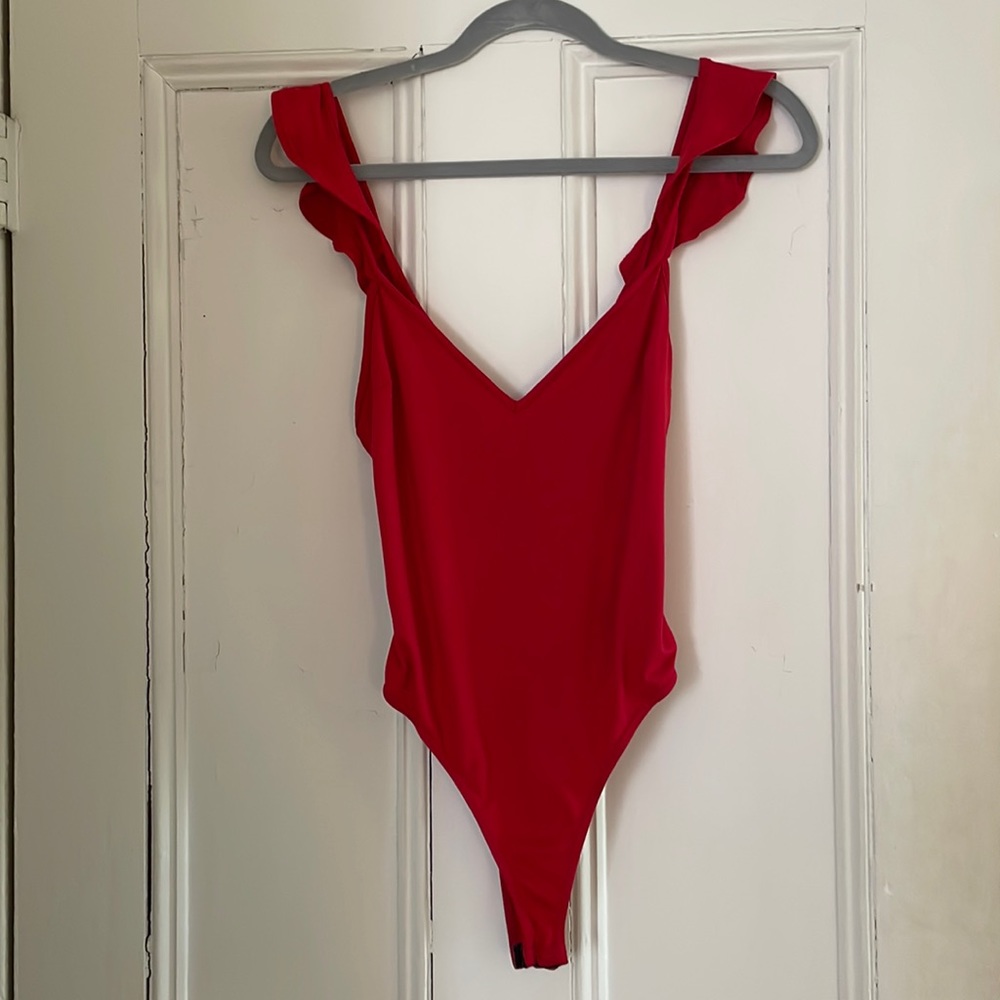 Lulus red bodysuit